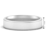 Load image into Gallery viewer, 4 mm Steps Edge Comfort Fit Mens Band
