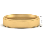 Load image into Gallery viewer, 4 mm Steps Edge Comfort Fit Mens Band
