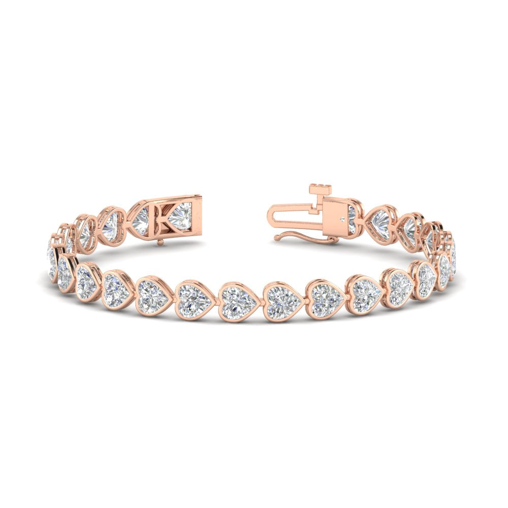 12-50-ct-bezel-tennis-bracelet-heart-shaped-diamond-in-rose-gold-fdbrc10581htangle2-12-50-ct-nl-rg