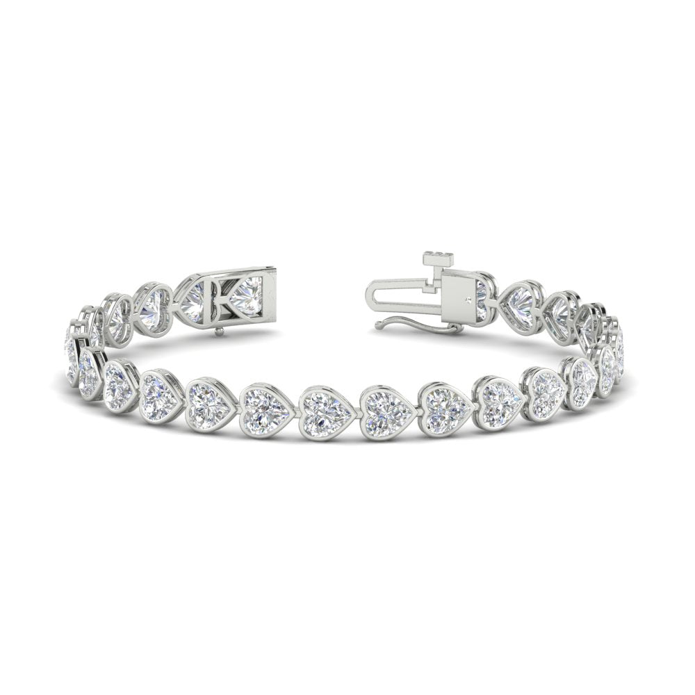 12-50-ct-bezel-tennis-bracelet-heart-shaped-diamond-in-white-gold-fdbrc10581htangle2-12-50-ct-nl-wg