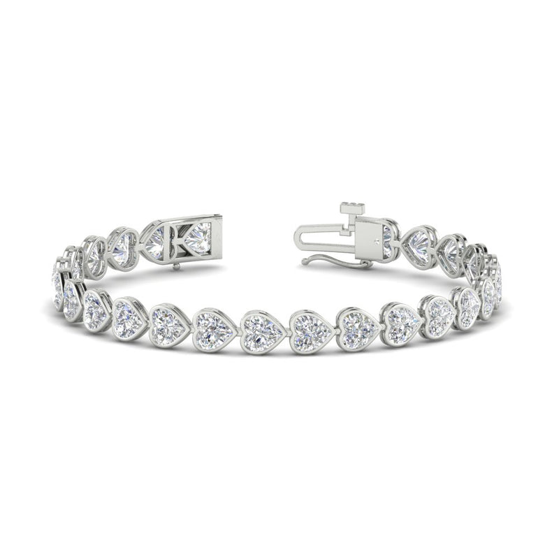 12-50-ct-bezel-tennis-bracelet-heart-shaped-diamond-in-white-gold-fdbrc10581htangle2-12-50-ct-nl-wg