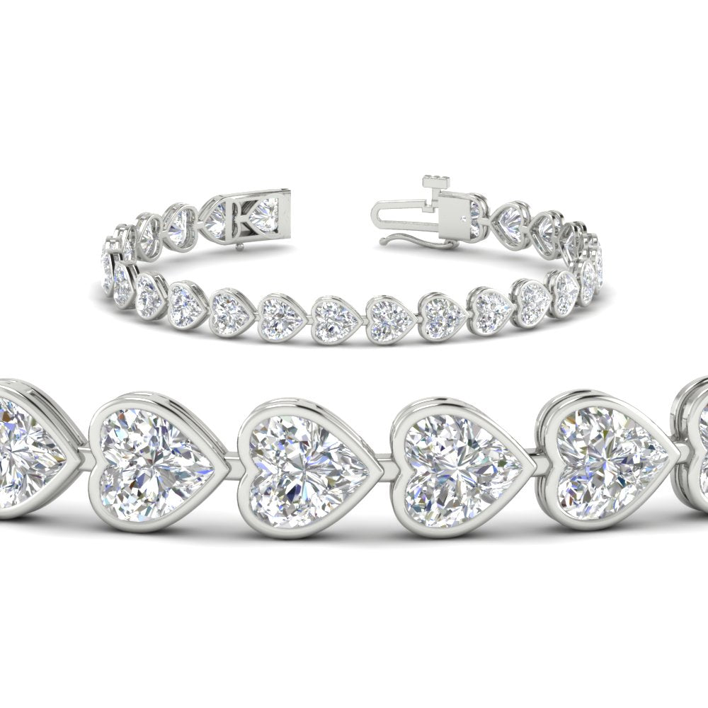 12-50-ct-bezel-tennis-bracelet-heart-shaped-diamond-in-white-gold-fdbrc10581htangle2-12-50-ct-nl-wg