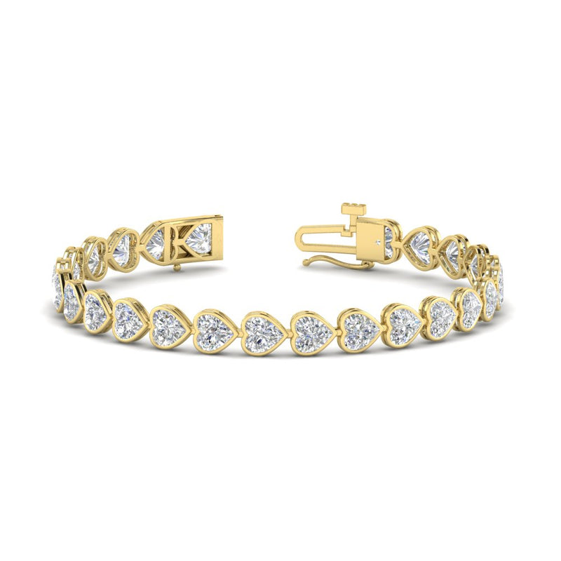 12-50-ct-bezel-tennis-bracelet-heart-shaped-diamond-in-yellow-gold-fdbrc10581htangle2-12-50-ct-nl-yg