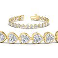 Thumbnail 41 - 12-50-ct-bezel-tennis-bracelet-heart-shaped-diamond-in-yellow-gold-fdbrc10581htangle2-12-50-ct-nl-yg