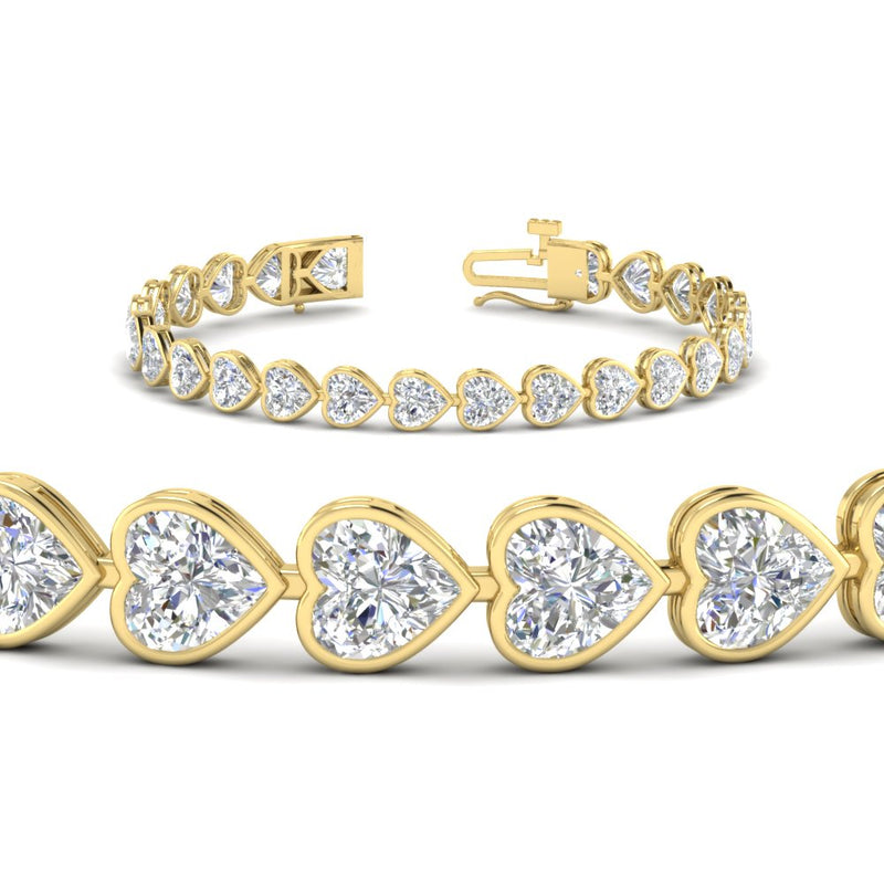12-50-ct-bezel-tennis-bracelet-heart-shaped-diamond-in-yellow-gold-fdbrc10581htangle2-12-50-ct-nl-yg