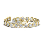 Load image into Gallery viewer, 12-50-ct-bezel-tennis-bracelet-heart-shaped-diamond-in-yellow-gold-fdbrc10581htangle2-12-50-ct-nl-yg
