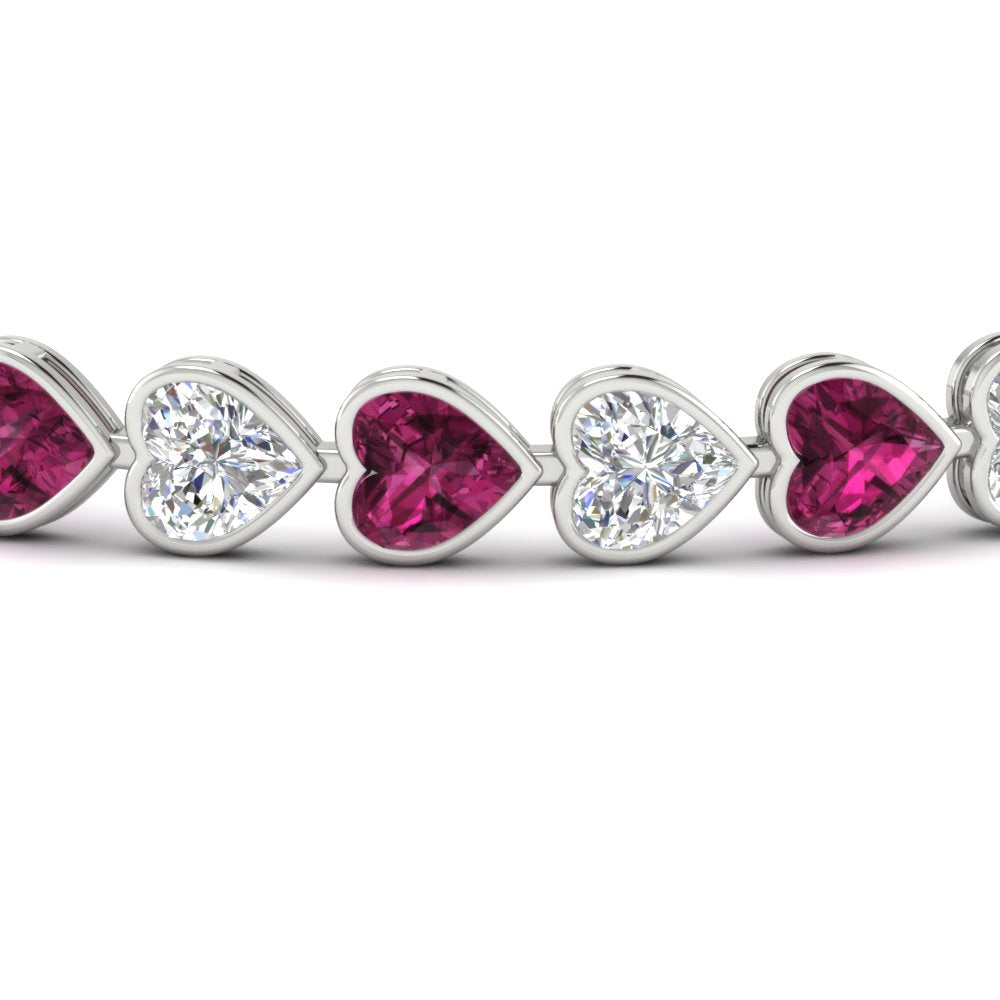 12-50-ct-bezel-tennis-bracelet-heart-shaped-diamond-with-pink-sapphire-in-white-gold-fdbrc10581htgsadrpiangle2-12-50-ct-nl-wg
