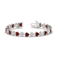 Thumbnail 37 - 12-50-ct-bezel-tennis-bracelet-heart-shaped-diamond-with-ruby-in-white-gold-fdbrc10581htgrudrangle2-12-50-ct-nl-wg