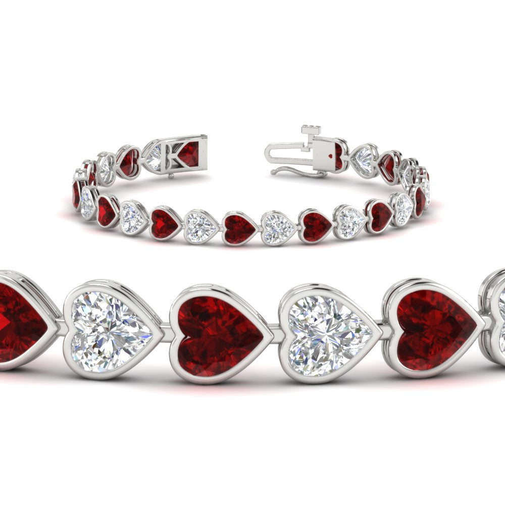 12-50-ct-bezel-tennis-bracelet-heart-shaped-diamond-with-ruby-in-white-gold-fdbrc10581htgrudrangle2-12-50-ct-nl-wg