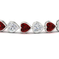 Thumbnail 39 - 12-50-ct-bezel-tennis-bracelet-heart-shaped-diamond-with-ruby-in-white-gold-fdbrc10581htgrudrangle2-12-50-ct-nl-wg