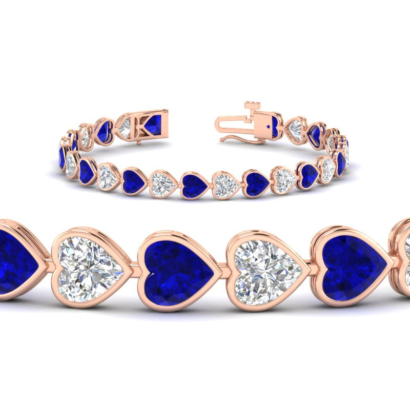 12-50-ct-bezel-tennis-bracelet-heart-shaped-diamond-with-sapphire-in-rose-gold-fdbrc10581htgsablangle2-12-50-ct-nl-rg