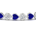 Thumbnail 29 - 12-50-ct-bezel-tennis-bracelet-heart-shaped-diamond-with-sapphire-in-white-gold-fdbrc10581htgsablangle2-12-50-ct-nl-wg