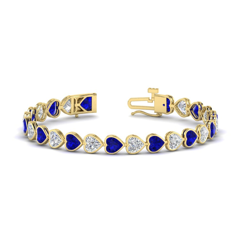 12-50-ct-bezel-tennis-bracelet-heart-shaped-diamond-with-sapphire-in-yellow-gold-fdbrc10581htgsablangle2-12-50-ct-nl-yg