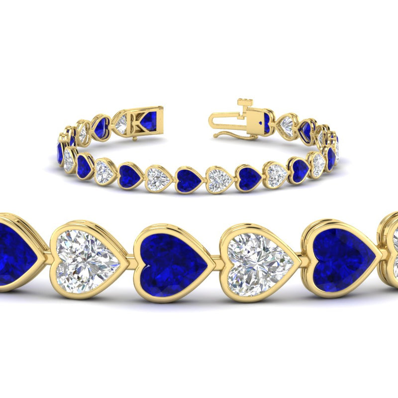 12-50-ct-bezel-tennis-bracelet-heart-shaped-diamond-with-sapphire-in-yellow-gold-fdbrc10581htgsablangle2-12-50-ct-nl-yg