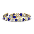Thumbnail 48 - 12-50-ct-bezel-tennis-bracelet-heart-shaped-diamond-with-sapphire-in-yellow-gold-fdbrc10581htgsablangle2-12-50-ct-nl-yg