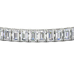 Load image into Gallery viewer, 12 Carat Emerald Cut Tennis Diamond Bracelet
