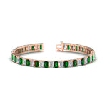 Load image into Gallery viewer, 12 Carat Emerald Cut Tennis Diamond Bracelet

