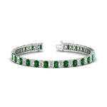 Load image into Gallery viewer, 12 Carat Emerald Cut Tennis Diamond Bracelet
