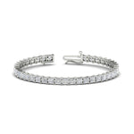 Load image into Gallery viewer, 12 Carat Princess Cut Basket Tennis Bracelet
