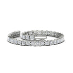 Load image into Gallery viewer, 12 Carat Princess Cut Basket Tennis Bracelet
