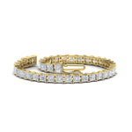 Load image into Gallery viewer, 12 Carat Princess Cut Basket Tennis Bracelet
