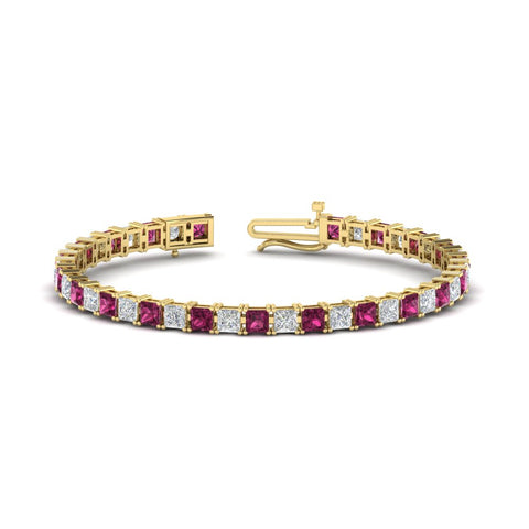 12-carat-princess-cut-pink-sapphire-basket-tennis-bracelet-in-yellow-gold-FDBRC10450PRGSADRPI-12.00CT-NL-YG_5a0e8879-2f6a-4acb-b910-b54f0966dcef