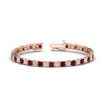 Load image into Gallery viewer, 12-carat-princess-cut-basket-tennis-bracelet
