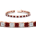 Thumbnail 16 - 12-carat-princess-cut-ruby-basket-tennis-bracelet-in-rose-gold-FDBRC10450PRGRUDRANGLE2-12.00CT-NL-RG_53ce9809-1b90-474b-9ef3-9fc59a122b36