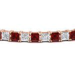 Load image into Gallery viewer, 12-carat-princess-cut-basket-tennis-bracelet
