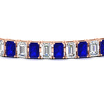 Load image into Gallery viewer, 12 Carat Emerald Cut Tennis Diamond Bracelet
