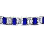 Load image into Gallery viewer, 12 Carat Emerald Cut Tennis Diamond Bracelet
