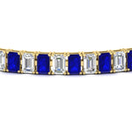 Load image into Gallery viewer, 12 Carat Emerald Cut Tennis Diamond Bracelet
