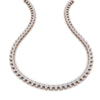 Load image into Gallery viewer, 12-carat-three-stone-diamond-cluster-gold-necklace-in-FDNK11335-(0.05CT)-NL-RG