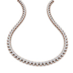 Load image into Gallery viewer, 12-carat-three-stone-diamond-cluster-gold-necklace-in-FDNK11335-(0.05CT)-NL-RG