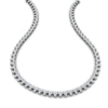 Load image into Gallery viewer, 12-carat-three-stone-diamond-cluster-gold-necklace-in-FDNK11335-(0.05CT)-NL-WG