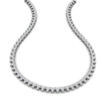 Load image into Gallery viewer, 12-carat-three-stone-diamond-cluster-gold-necklace-in-FDNK11335-(0.05CT)-NL-WG