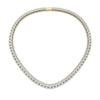 Load image into Gallery viewer, 12-carat-three-stone-diamond-cluster-gold-necklace-in-FDNK11335-(0.05CT)-NL-YG