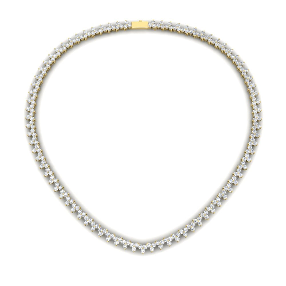 12-carat-three-stone-diamond-cluster-gold-necklace-in-FDNK11335-(0.05CT)-NL-YG