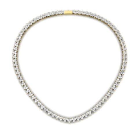 12-carat-three-stone-diamond-cluster-gold-necklace-in-FDNK11335-(0.05CT)-NL-YG