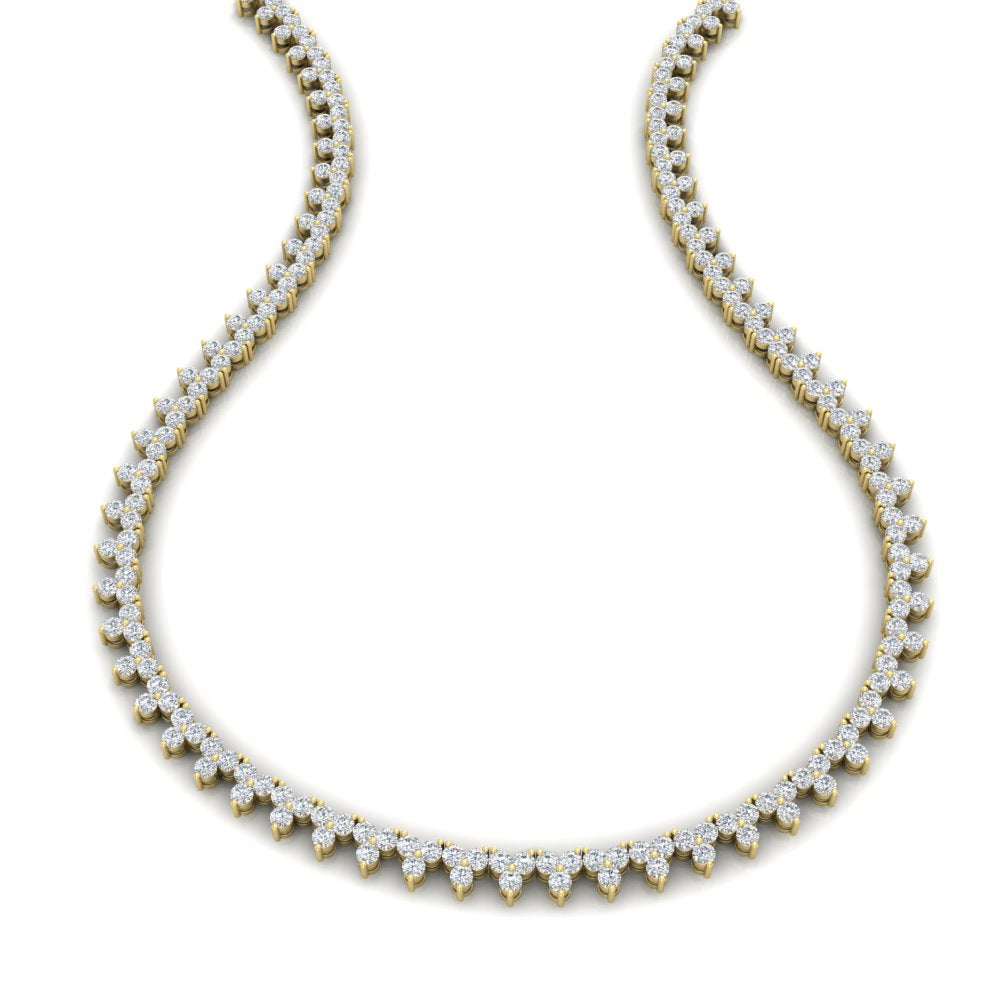 12-carat-three-stone-diamond-cluster-gold-necklace-in-FDNK11335-(0.05CT)-NL-YG