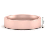 Load image into Gallery viewer, Comfort Fit Flat 4 mm Mens Wedding Band

