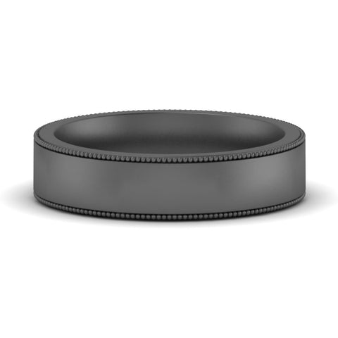Stepped Edge Comfort Fit Flat Mens Band