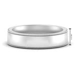 Load image into Gallery viewer, 4 mm Stepped Edge Comfort Fit Flat Mens Band
