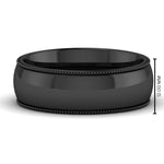 Load image into Gallery viewer, 4 mm Comfort Fit Wedding Band Milgrain Edge
