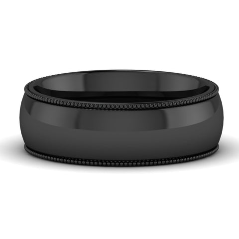 Comfort Fit Wedding Band Milgrain Edge