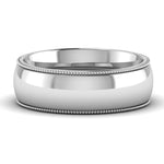 Load image into Gallery viewer, 4 mm Comfort Fit Wedding Band Milgrain Edge
