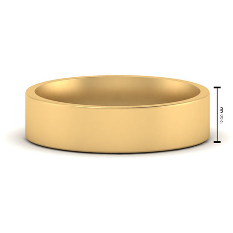 Light Weight Flat Mens Wedding Band