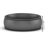 Load image into Gallery viewer, 4 mm Milgrain Comfort Fit Mens Wedding Band
