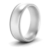 Load image into Gallery viewer, 4 mm Milgrain Comfort Fit Mens Wedding Band