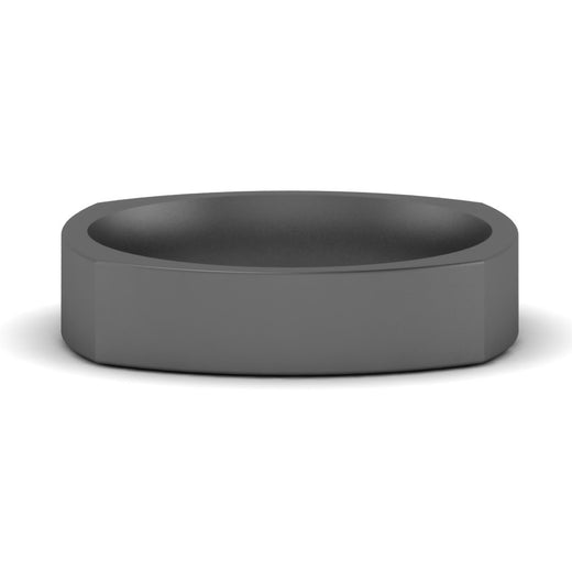 Square Comfort Fit Mens Wedding Band